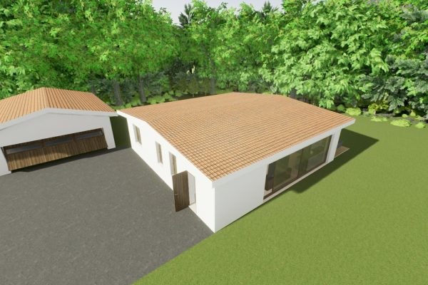 100m2 mit Garage